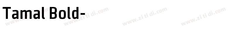 Tamal Bold字体转换